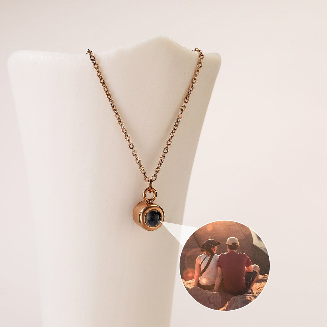 Personalized Photo Projection Necklace