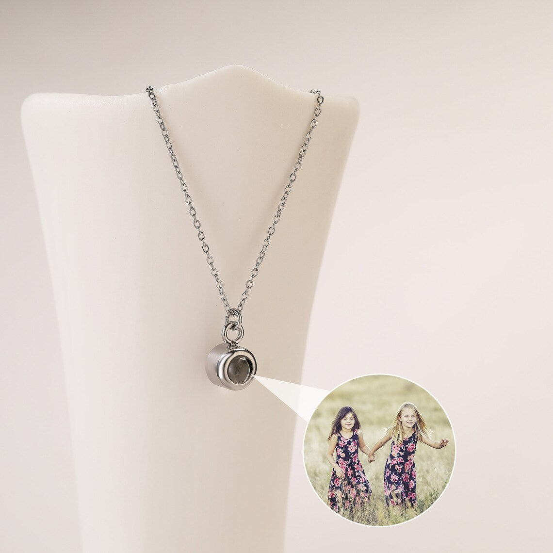 Personalized Photo Projection Necklace